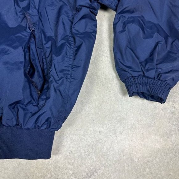 Columbia Men's Fleece Lined Coat M Navy Zipper - Picture 7 of 12